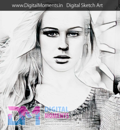 custom digital sketch avatar